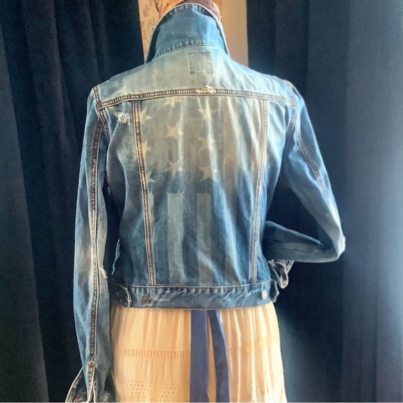 American Flag Roper Jean Jacket - Picture 2 of 3